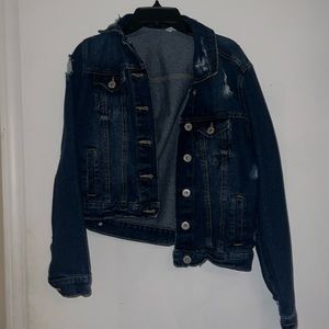 Slightly ripped jeans jacket